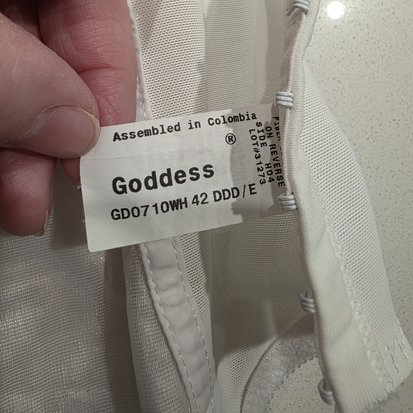 Goddess White Longline Bra - Picture 3 of 7